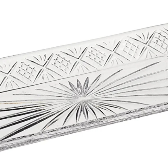 High quality Shannon Crystal Tray by Godinger - Picture 3 of 4